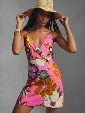 farm rio white spring bananas belted mini dress alinelowry on LTK